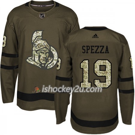 Mænd NHL Ottawa Senators Trøje Jason Spezza 19 Adidas 2017-2018 Camo Grøn Authentic